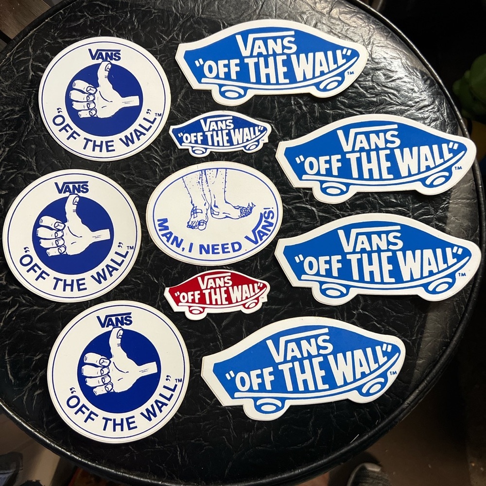 Vintage 70s/80s Vans Stickers Lot real legit original vintage